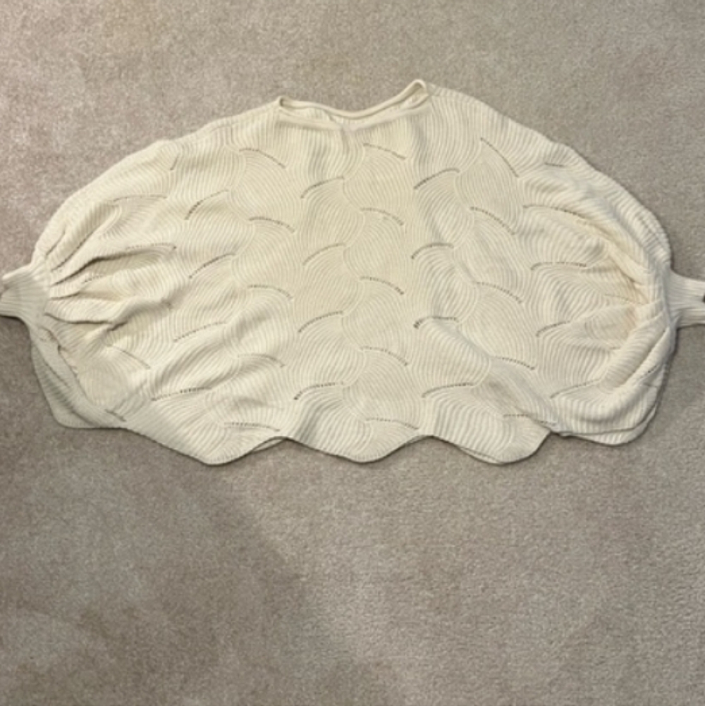💗bundle 💗Amazon Cream BATWING SLEEVE Knit Poncho Sweater SIZE 2XL GUC - Picture 3 of 3